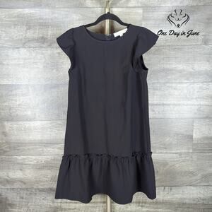 Loft Petite Ruffle Cap Sleeve Mini Dress Size SP